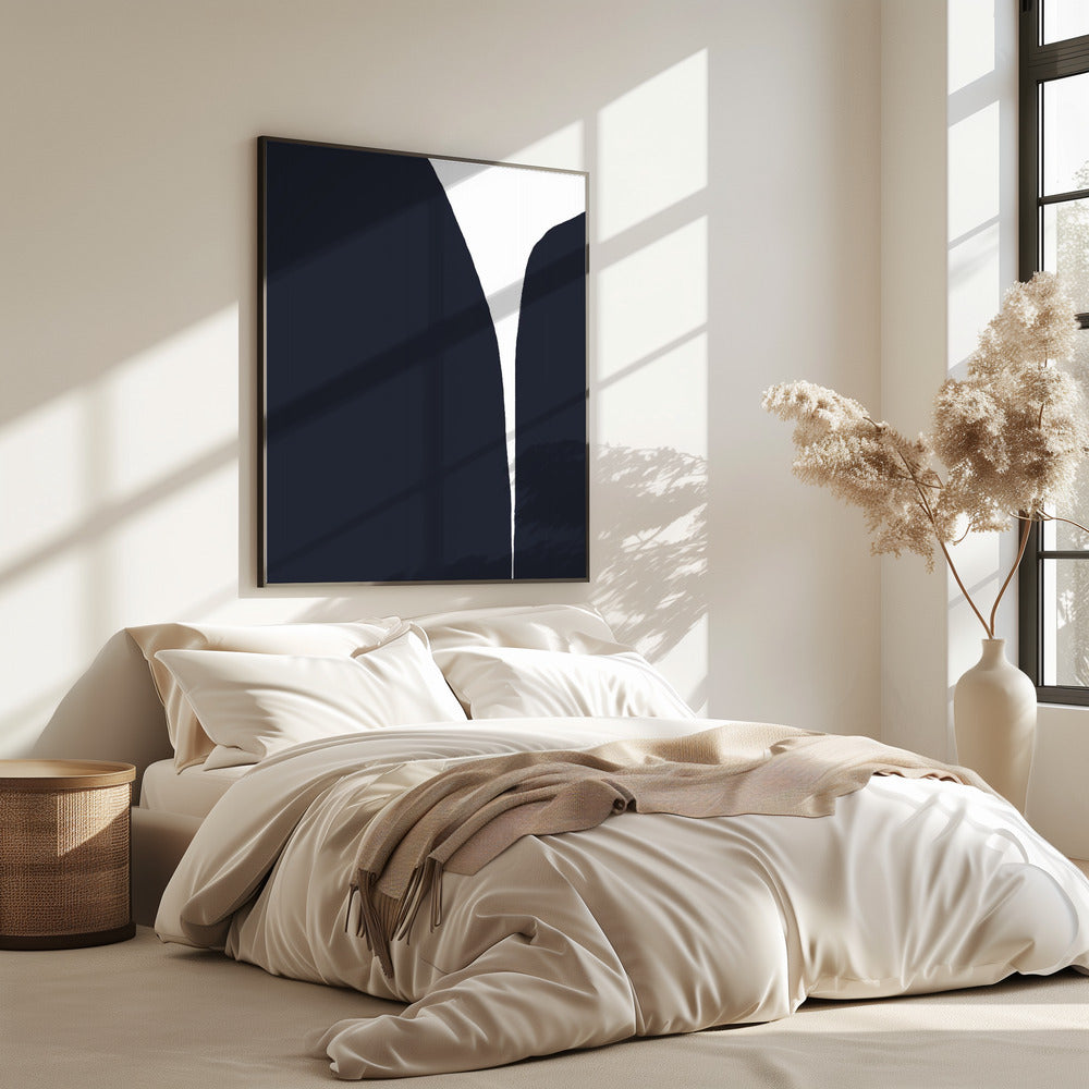 Minimalist Lines And A Striking Color Contrast | Poster