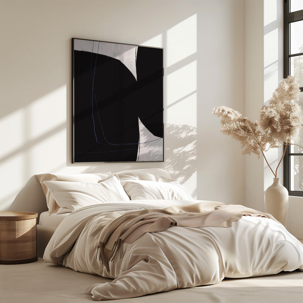 Black And White Geometric Shapes | Poster