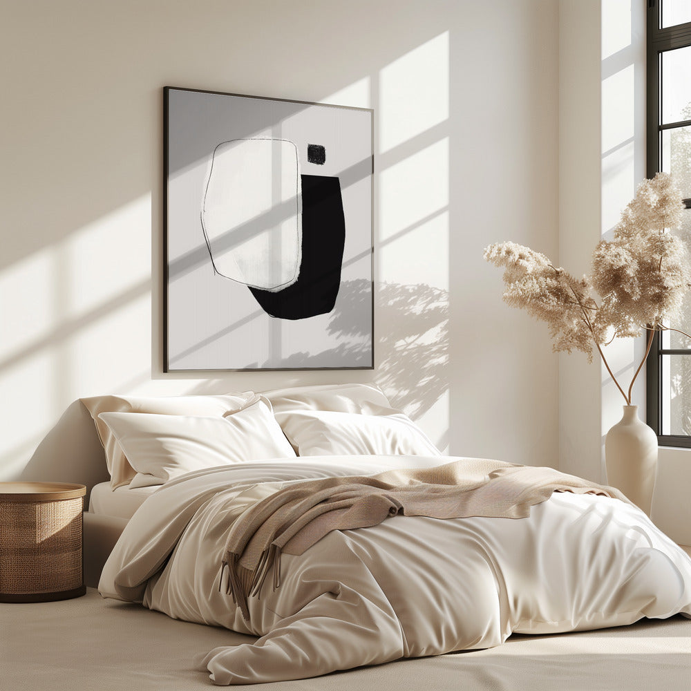 Monochrome Shapes And Negative Space | Poster