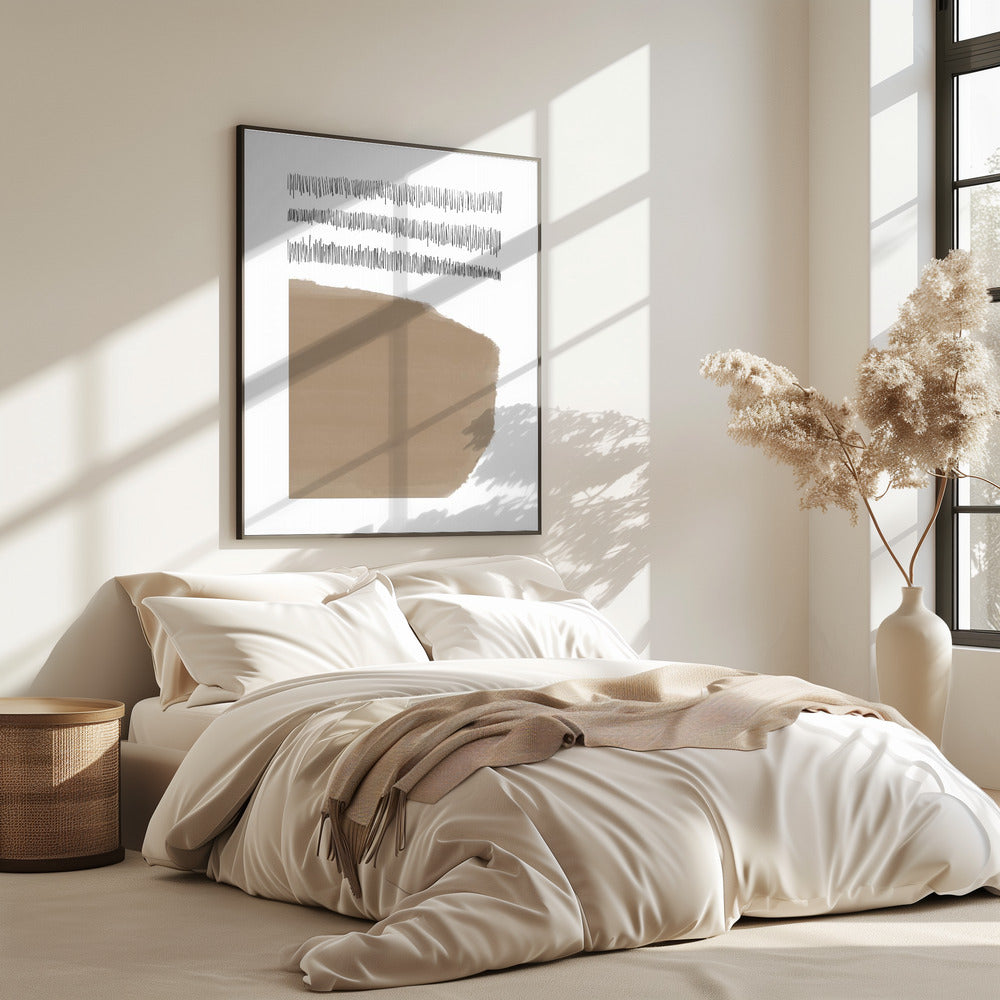 Elements With Intersecting Black Lines | Poster