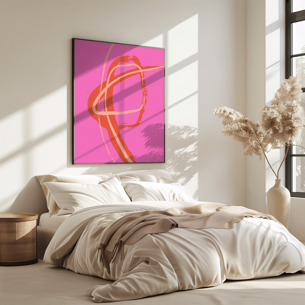 Vibrant Pink Swirl | Poster