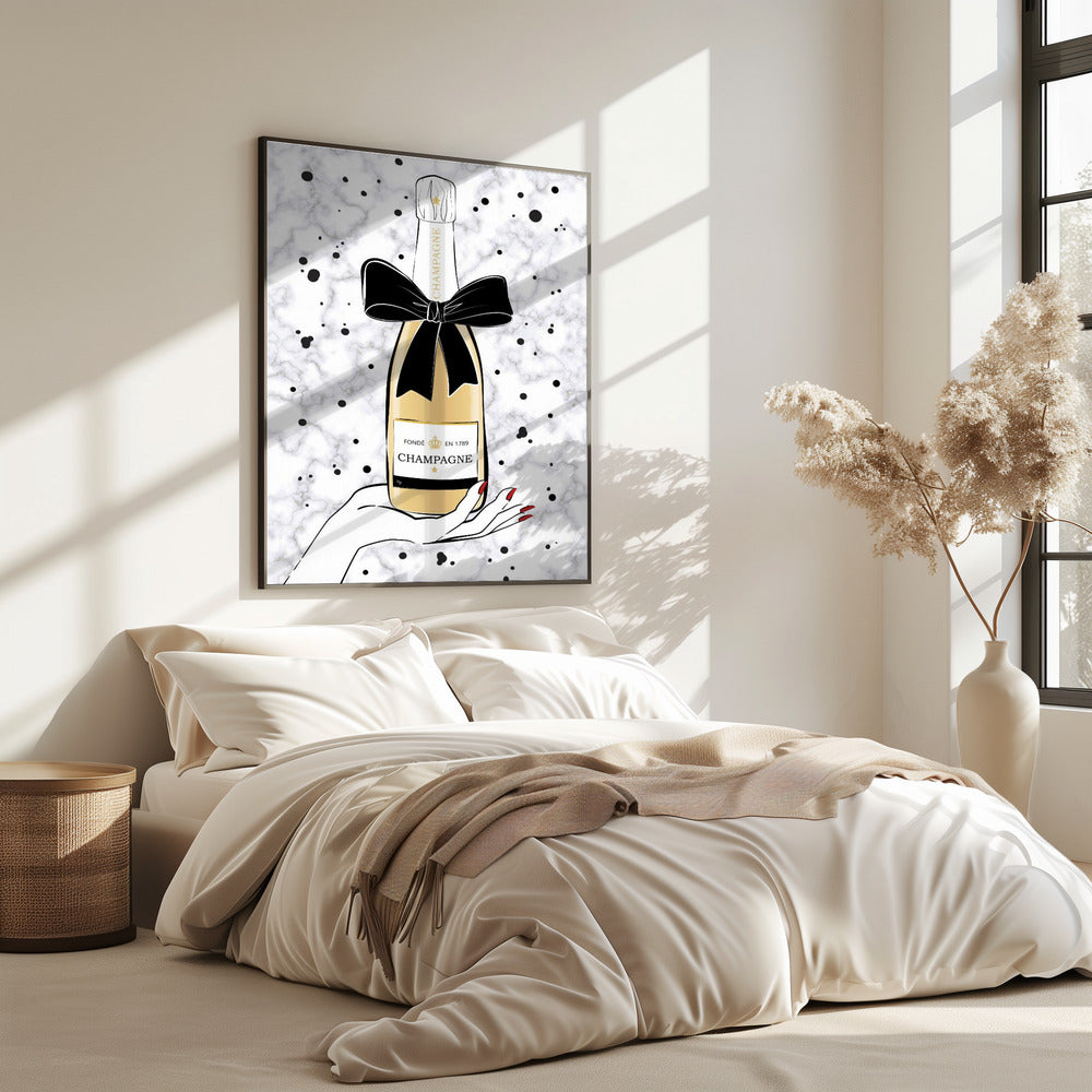 Holding Champagne | Poster