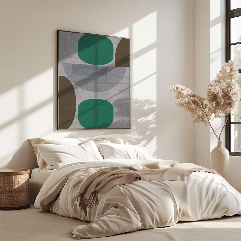 Woven Green Brown Grey 1 | Poster