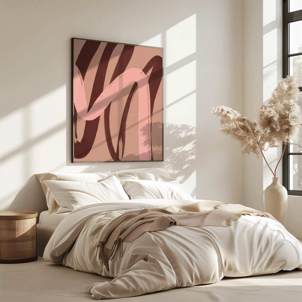 Curved Hues Dance | Poster