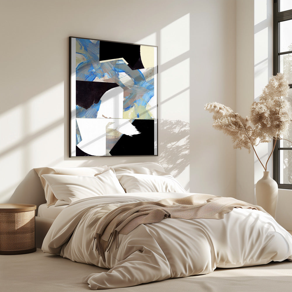 Blue Neutral Beige Black 3 | Poster