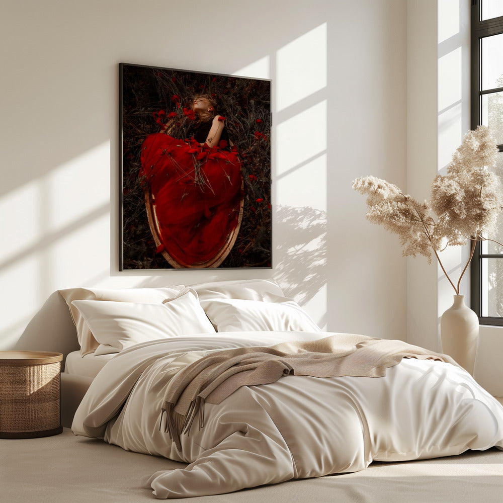 Framed in poppies | Poster