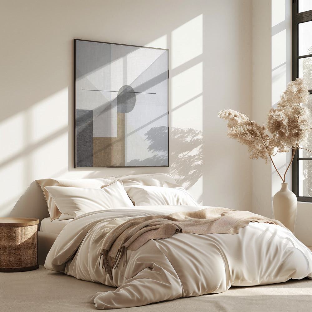 Abstract Neutral Tone Painting 3 | Poster