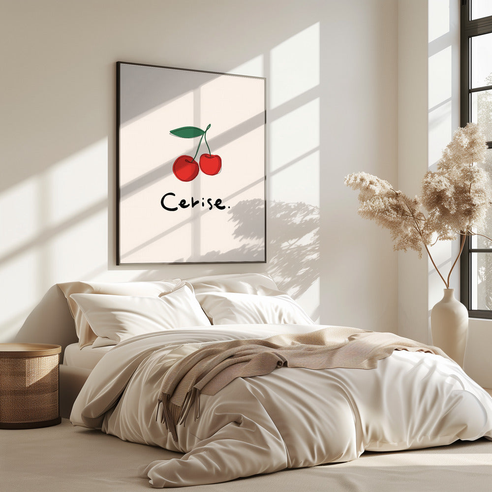 Modern French Fruits Collection &quot;Cherry / Cerise&quot; | Poster