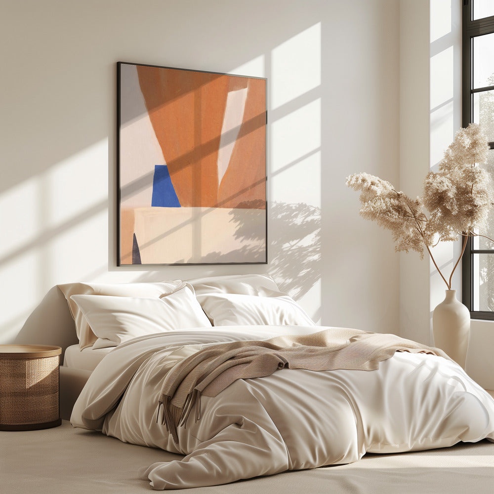 Warm Earth Tones And Bold Geometric Shapes | Poster
