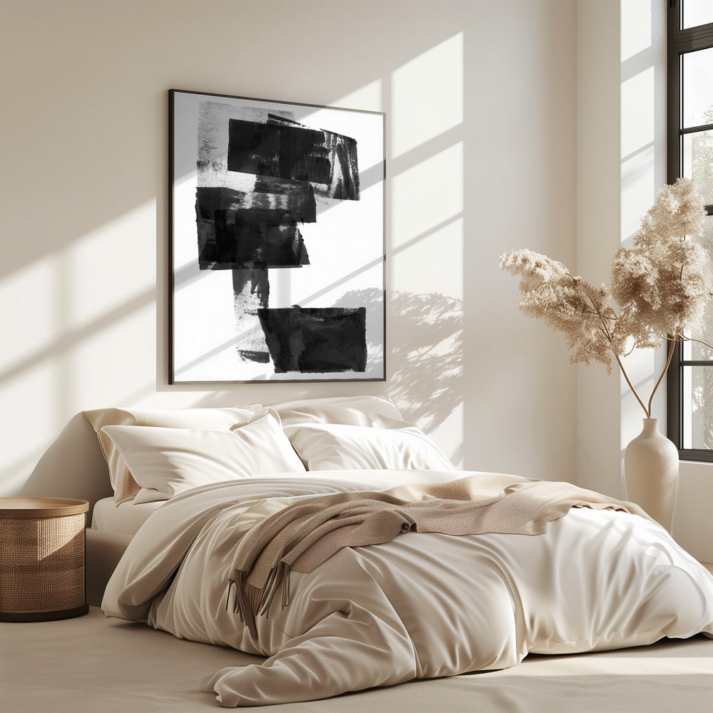 Black and White Abstract Composition No.1 | Poster