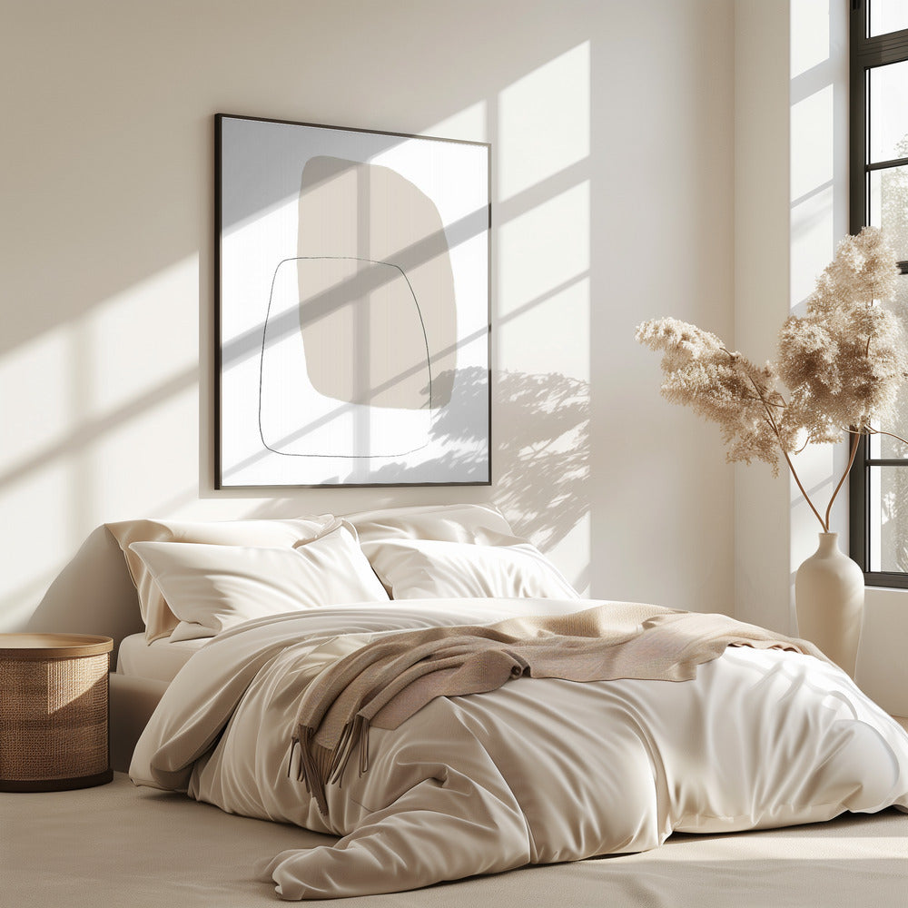 Two Overlapping Organic Shapes | Poster