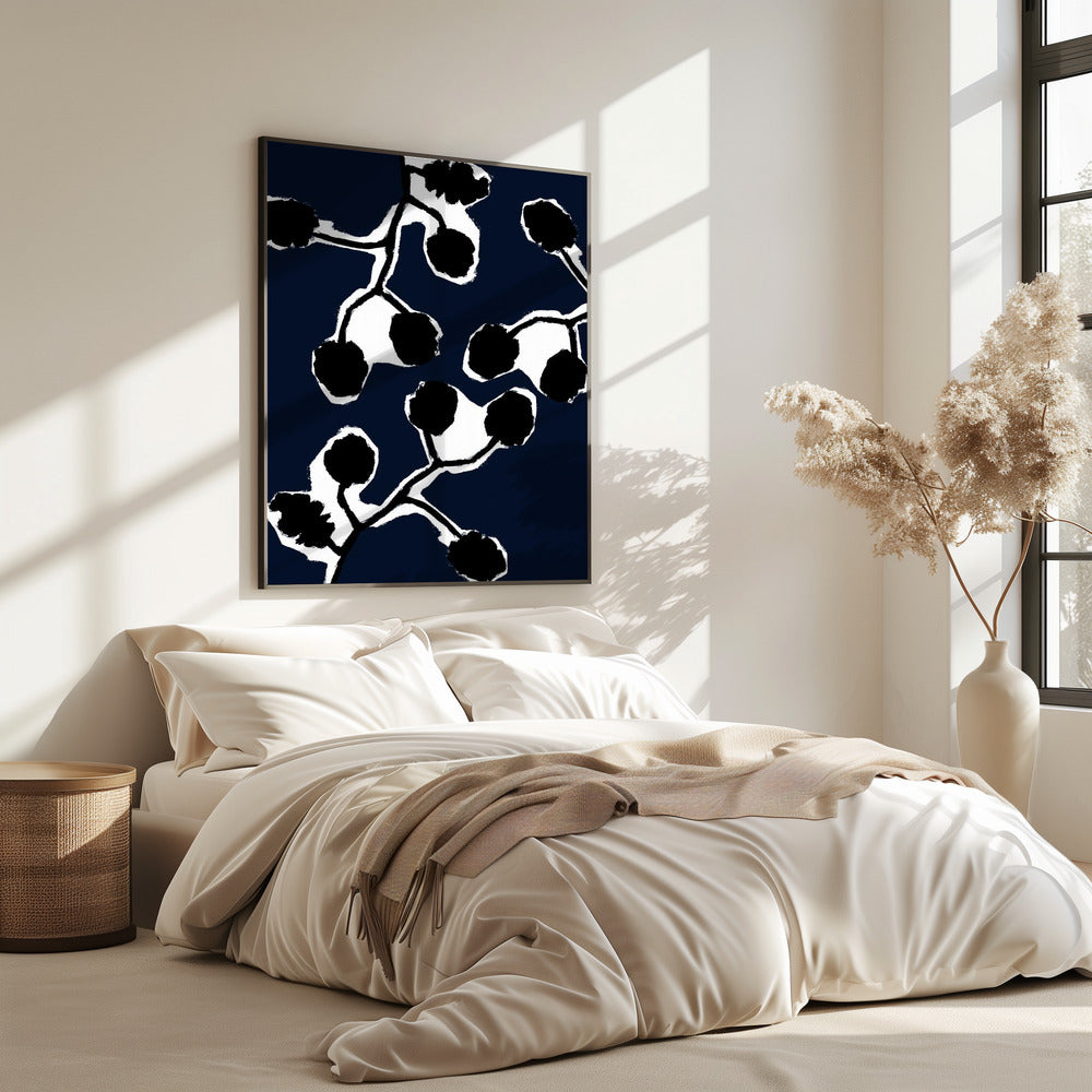 Black Floral Silhouette 2 | Poster