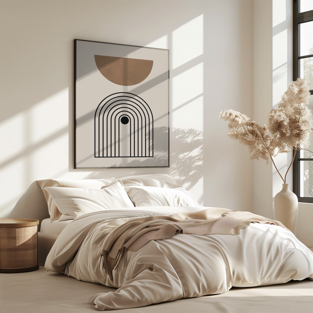 Composition lines and circles 5 | Poster
