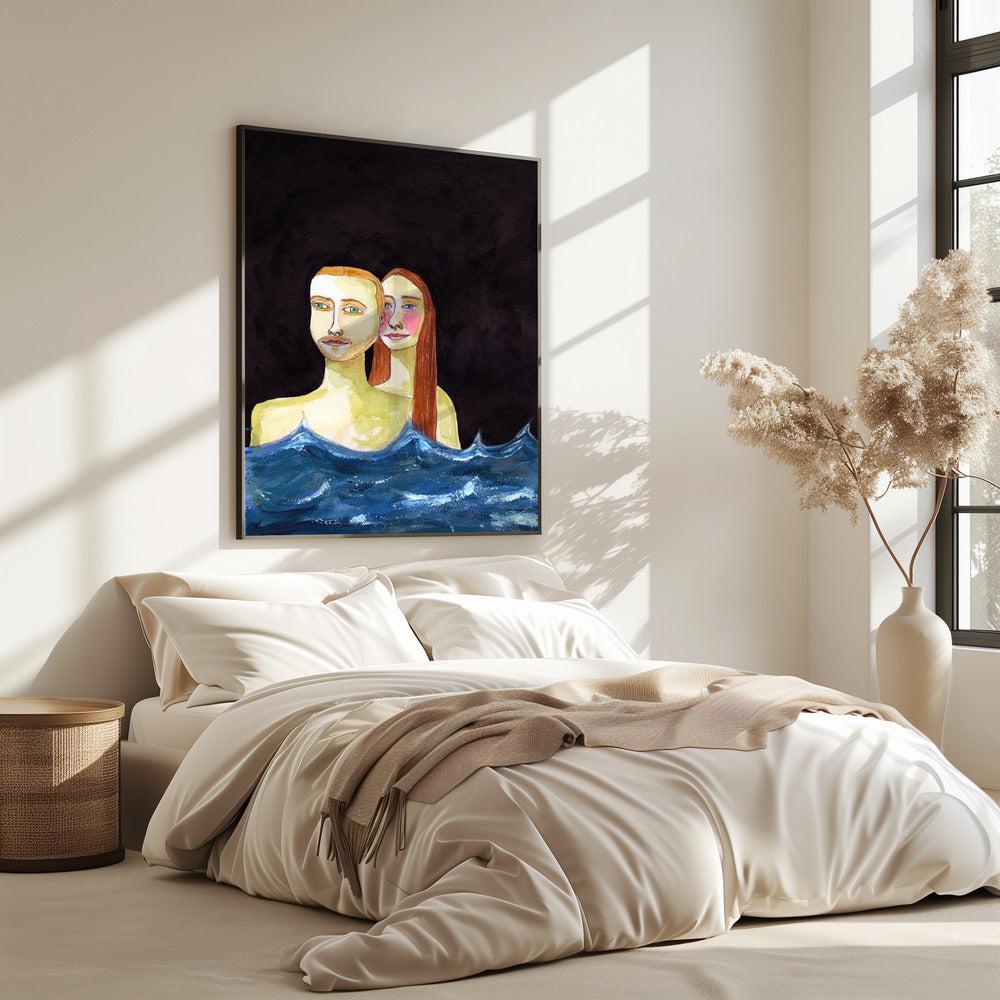 The  Swimming Couple | Poster