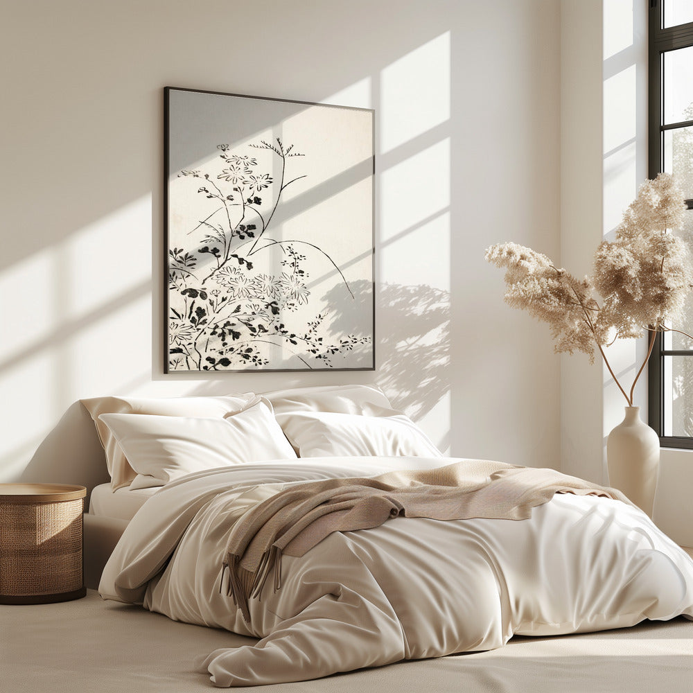Autumn Flowers and Grasses (1762) | Poster