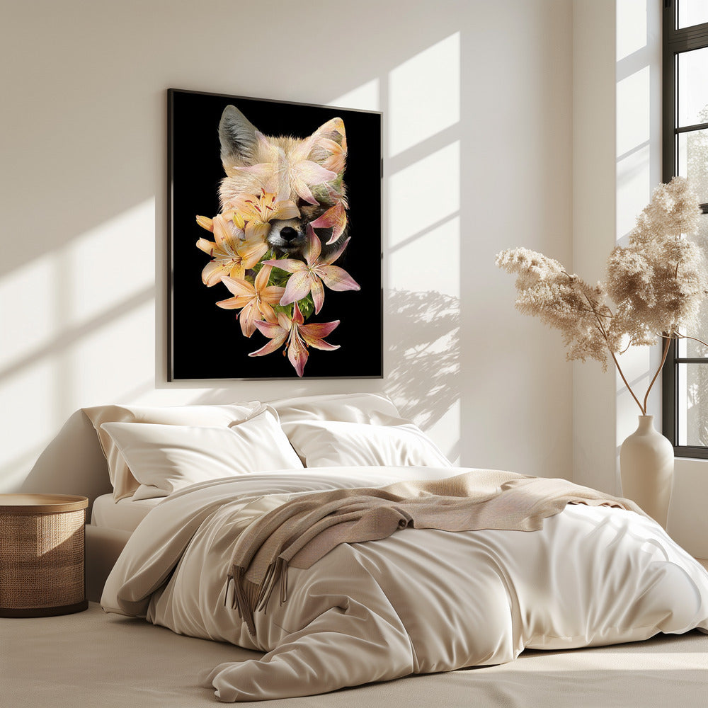 Foxy Flowers | Poster