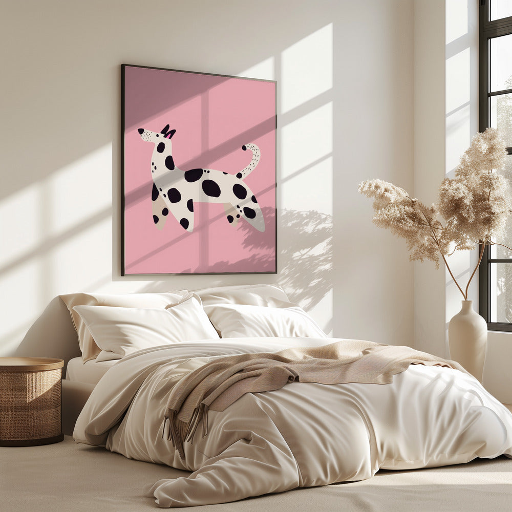 Spotted Pooch Stroll | Poster