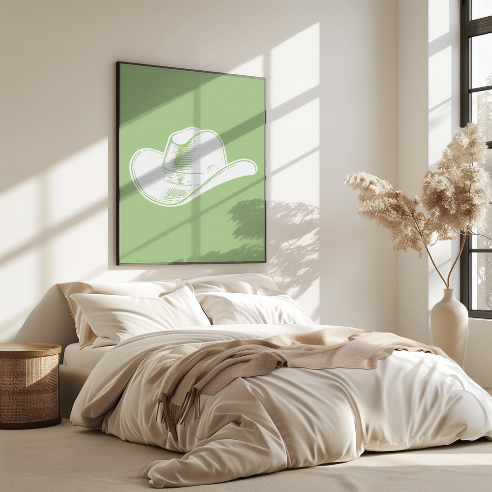 Sage Green Cowboy Hat | Poster