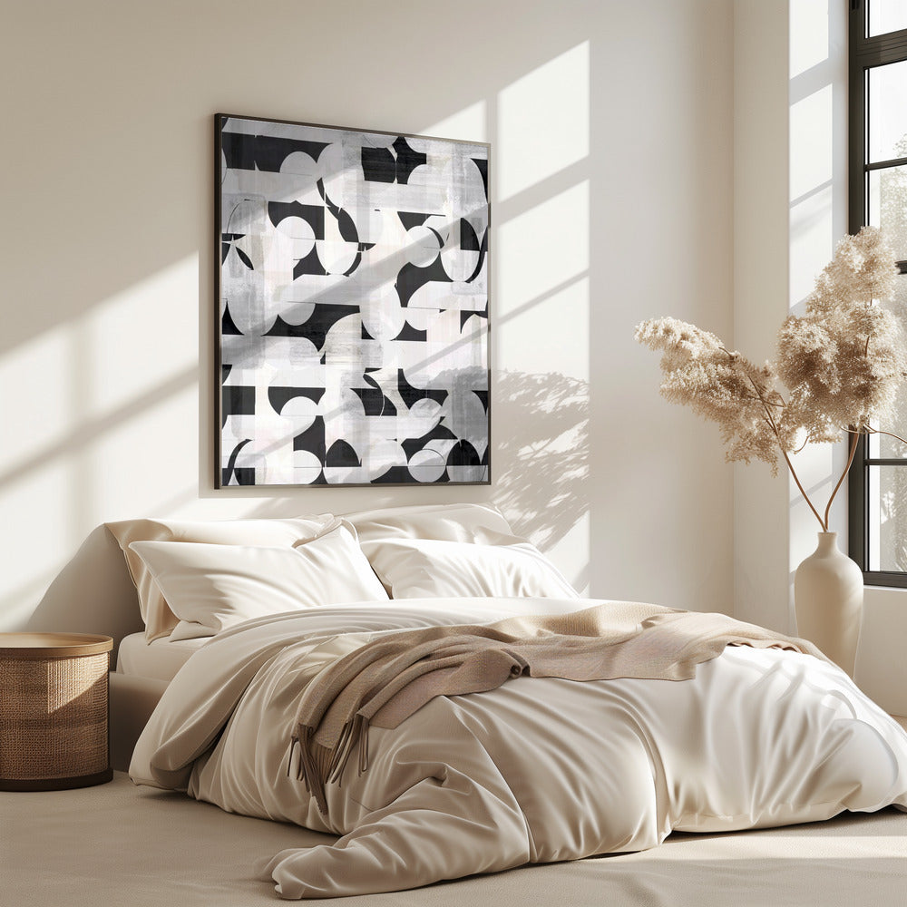 Geometric Shapes And Monochrome Tones | Poster