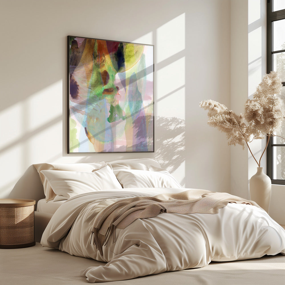 Translucent Abstract in Muted Hues | Poster