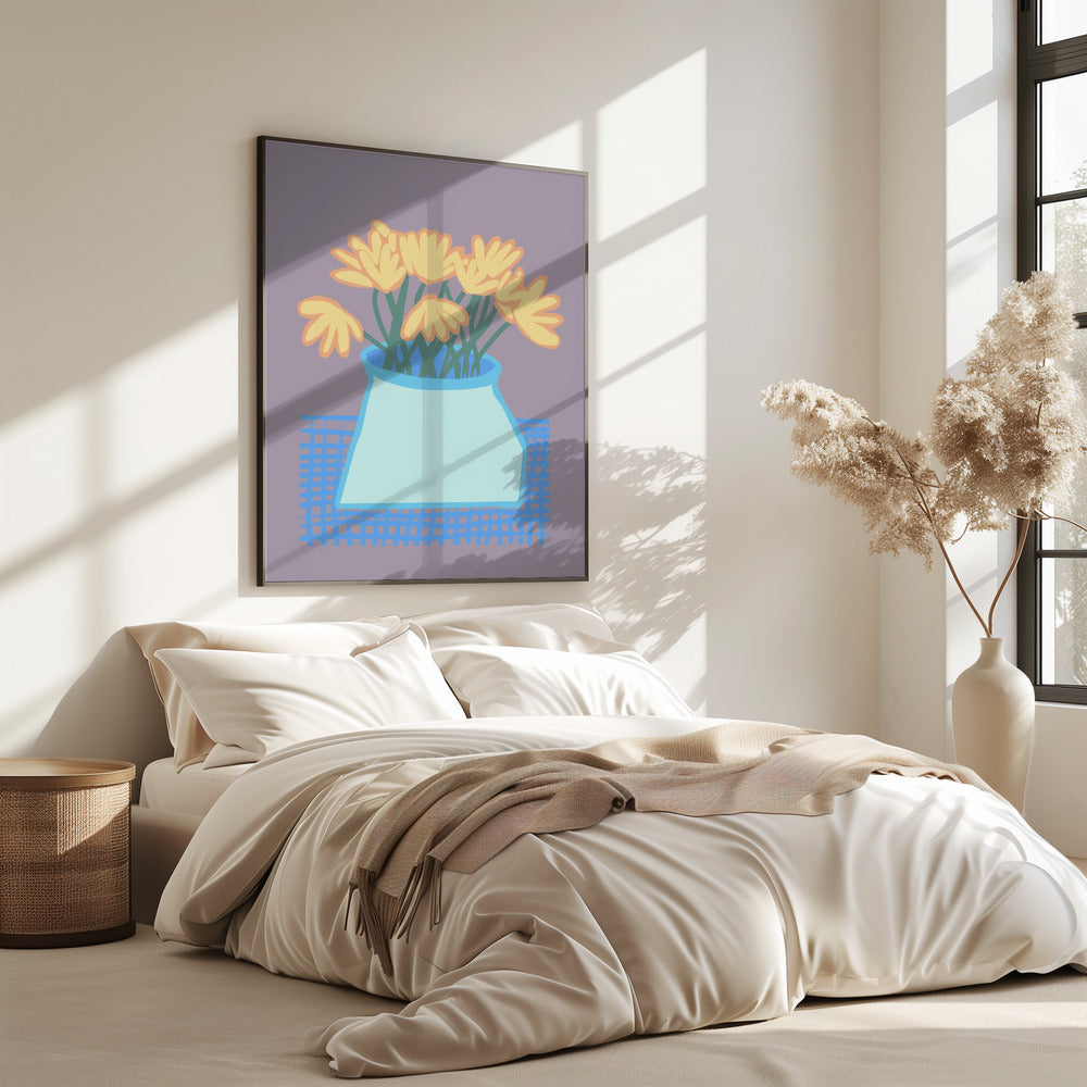 Daisies in vase | Poster