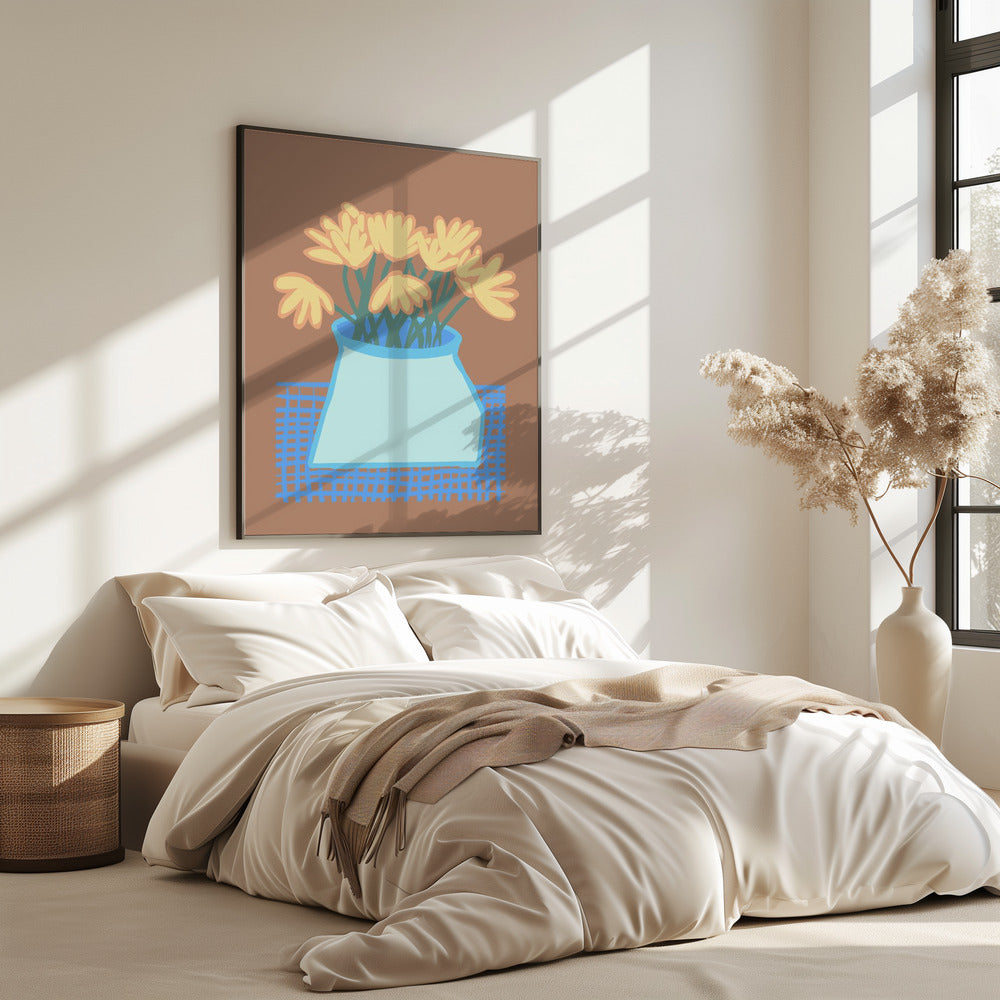 Daisies in vase | Poster