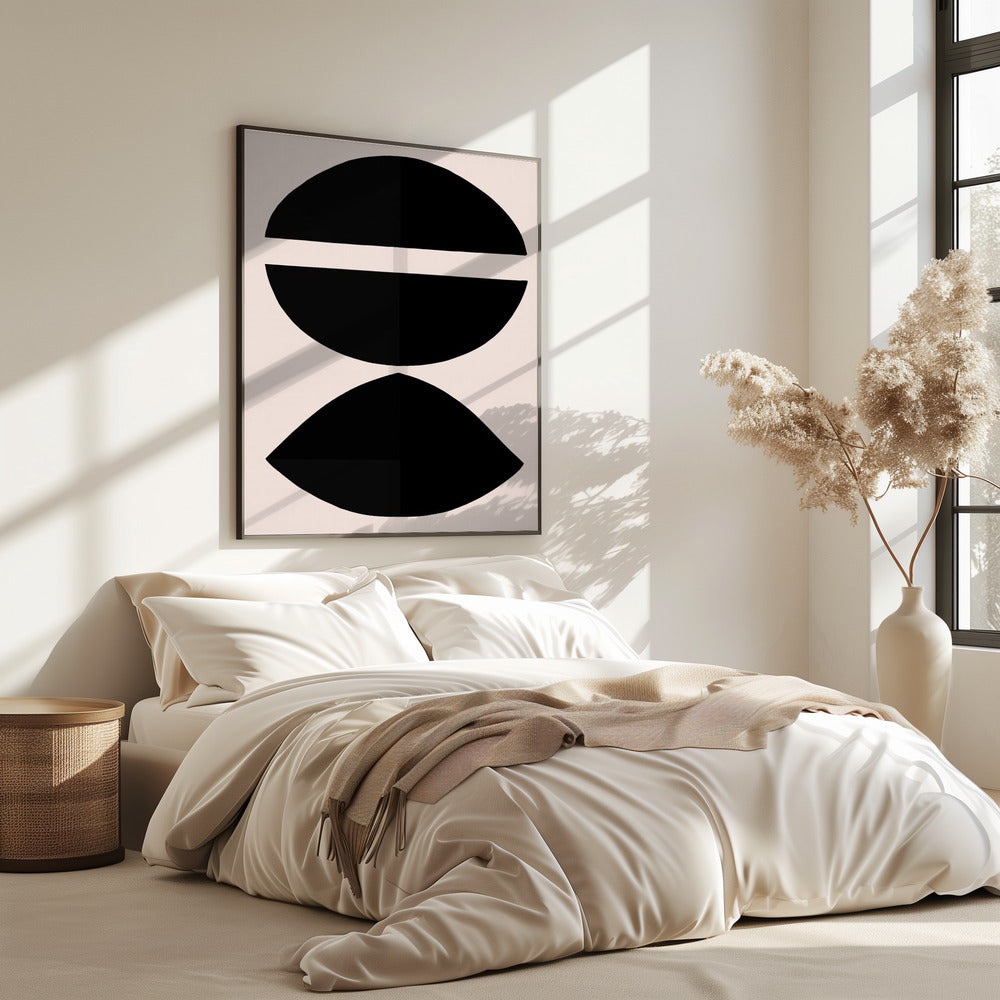 Black Geometric Shapes | Poster