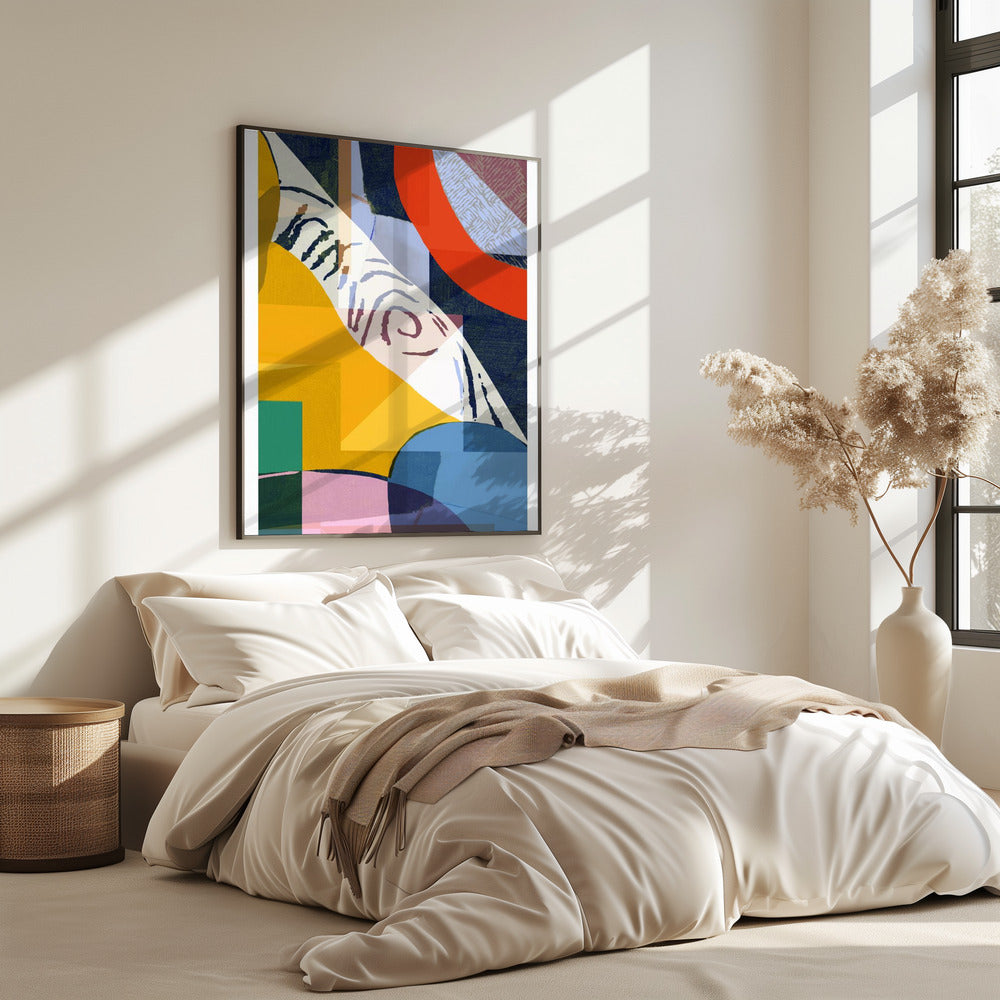 Vibrant Composition Of Geometric Shapes | Poster