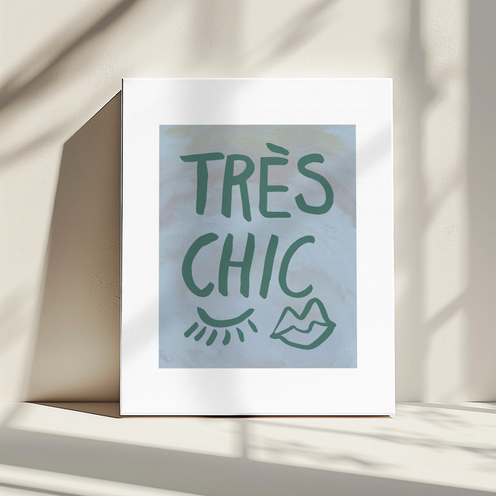 TrÃ¨s Chic Blue Frame | Canvas