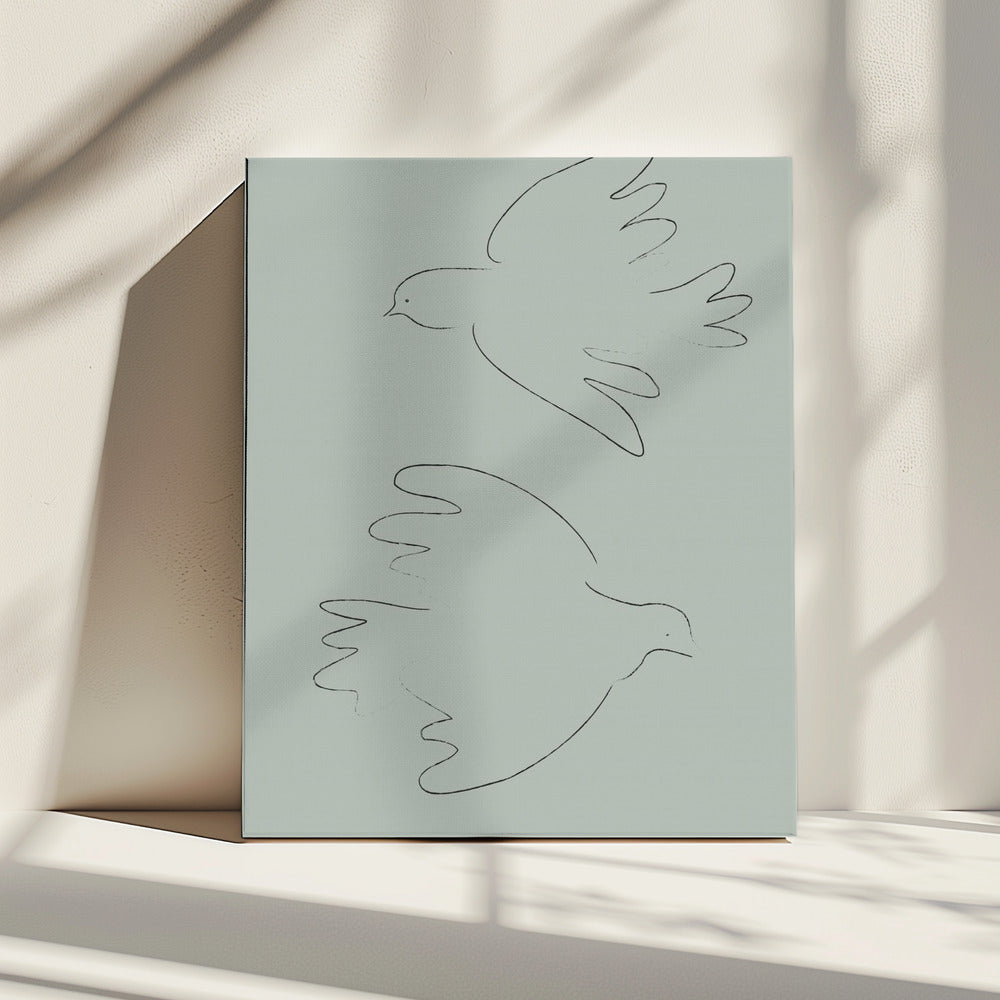 DOVES Green | Canvas