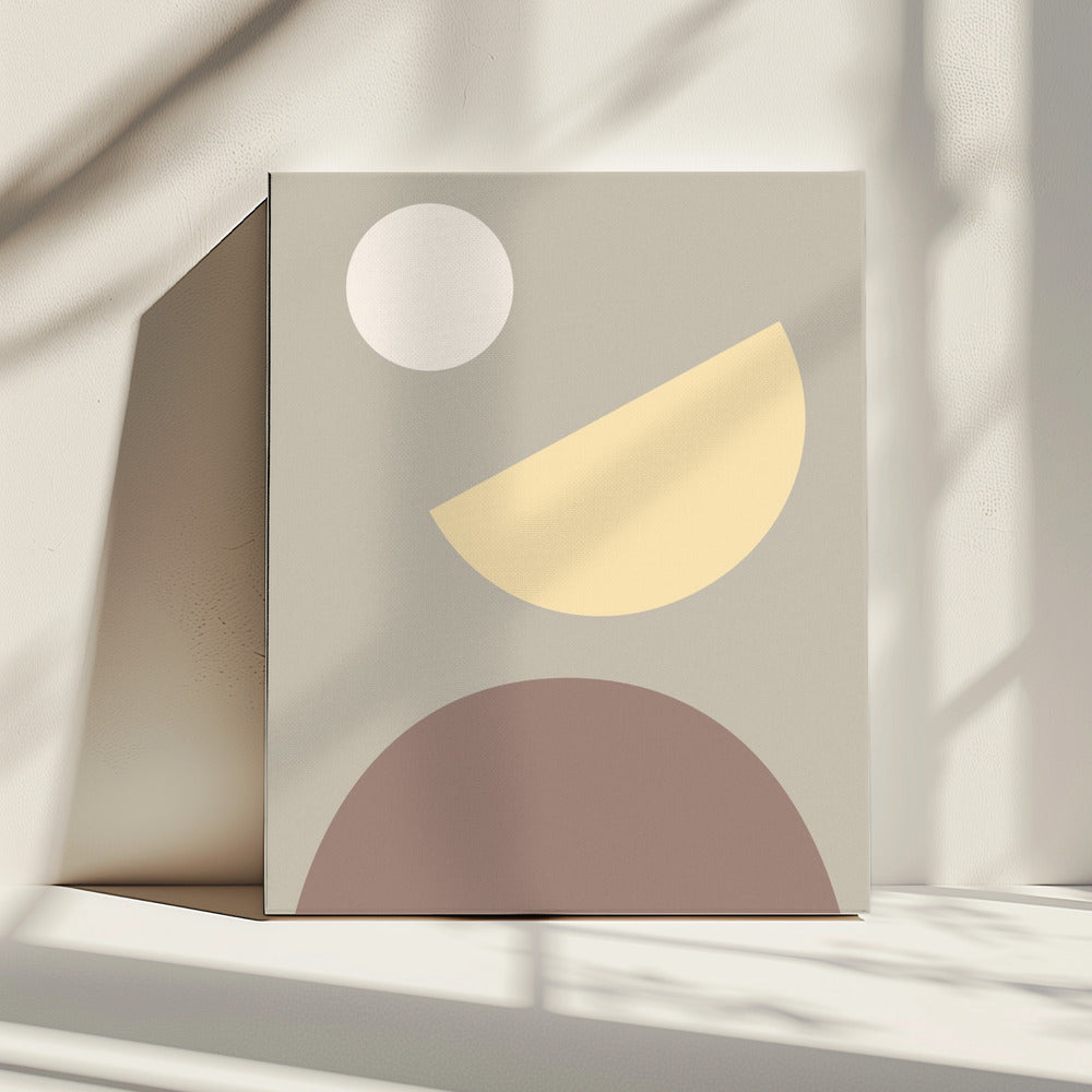 Arches Yellow and Gray | Canvas