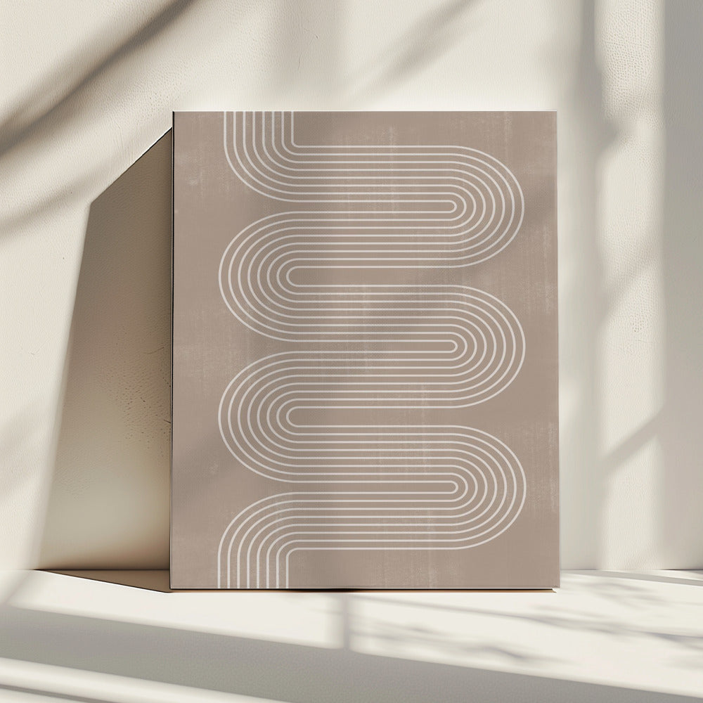 Curved Line Harmony | Canvas