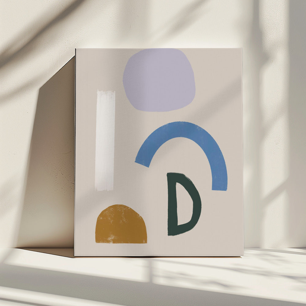Minimalist Shapes in Muted Colors | Canvas