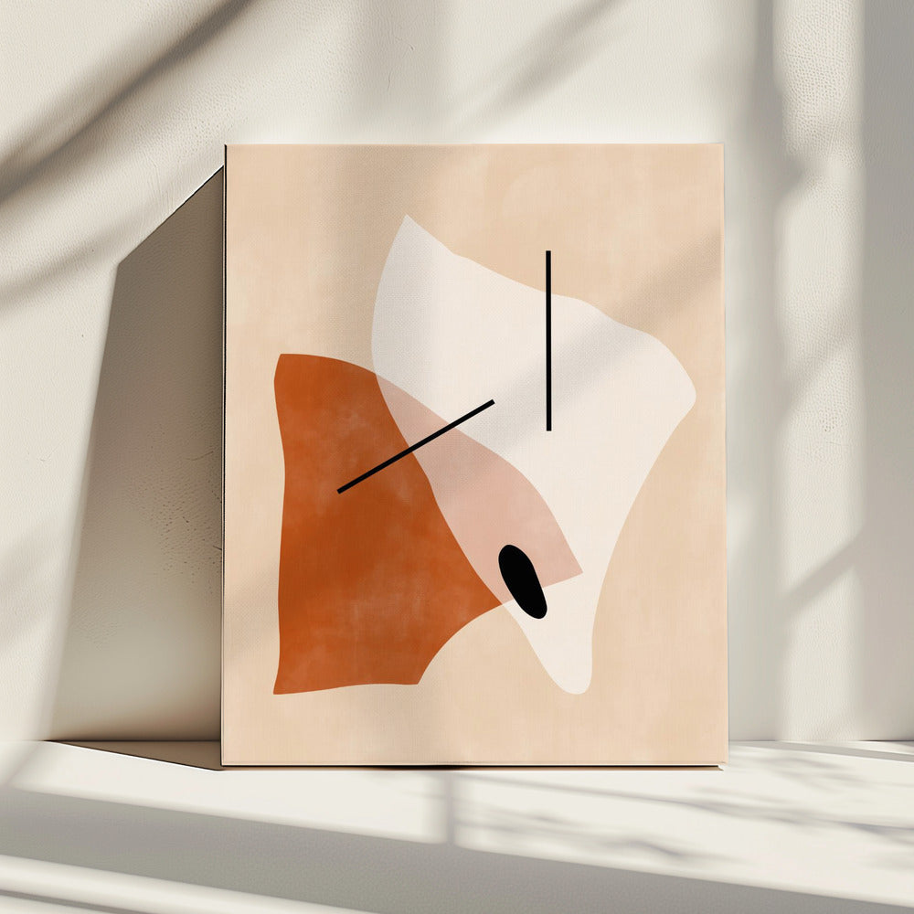 Geometric Shapes In Earthy Tones | Canvas