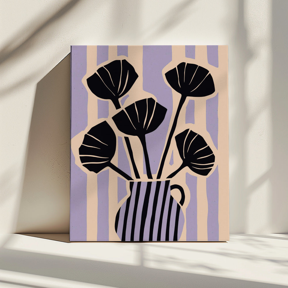 Striped Blossom Vase | Canvas