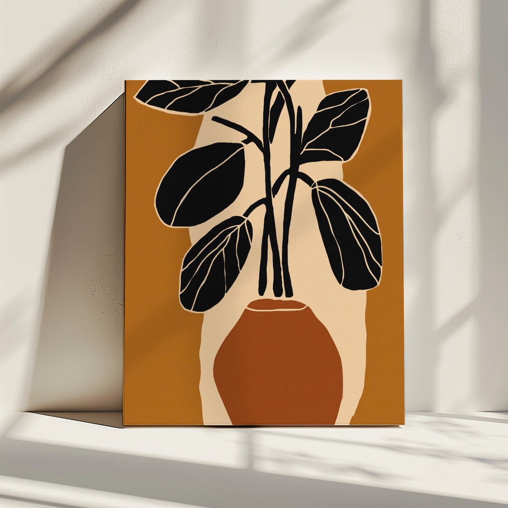 Bold Leaf Silhouette | Canvas