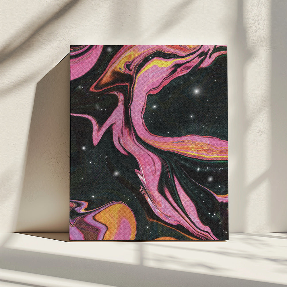 Pink Swirl Nebula | Canvas