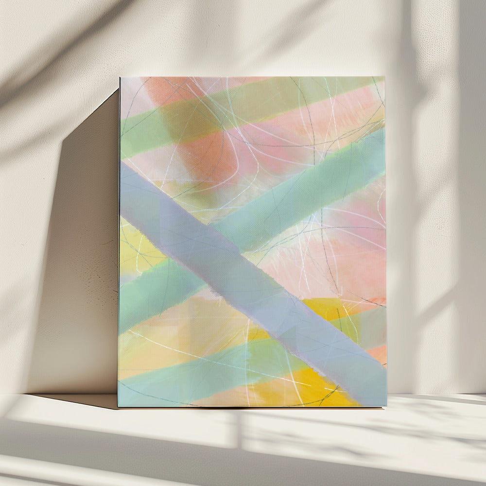 Soft Abstract Shapes 3 | Canvas