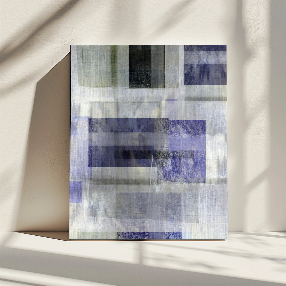Blue  Carbon Abstract 1 | Canvas