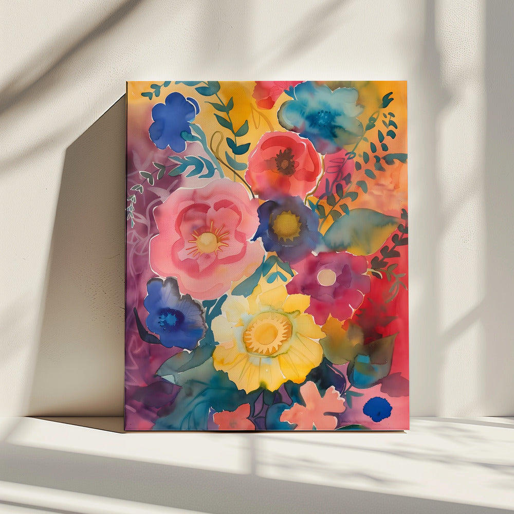 Watercolor Floral No. 6 | Canvas