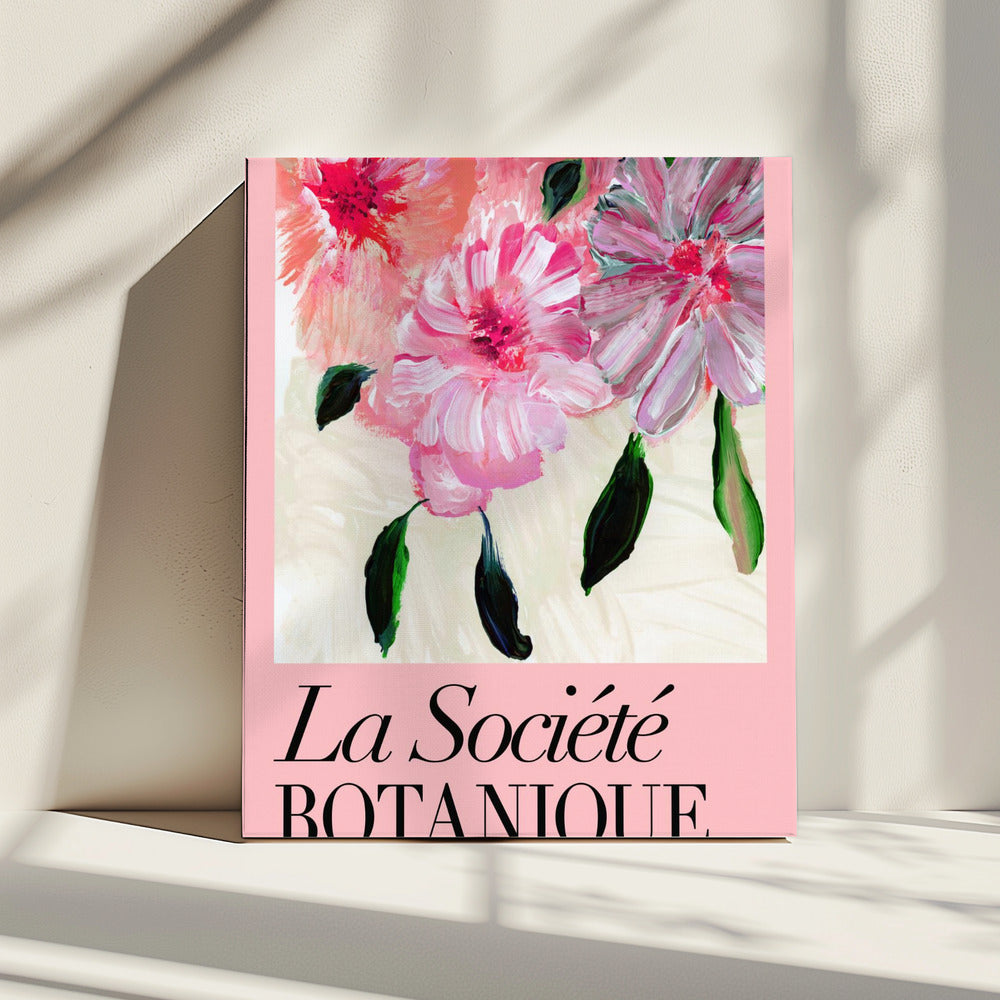 La Société Botanique Pink Flowers | Canvas