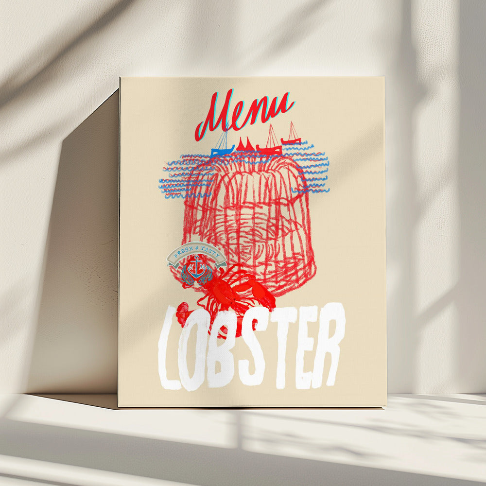 Lobster Menu Poster | Canvas