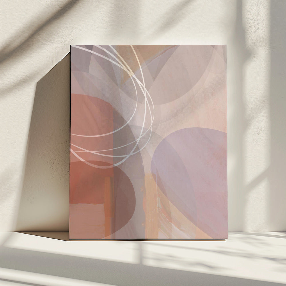 Plum Shapes 1 | Canvas