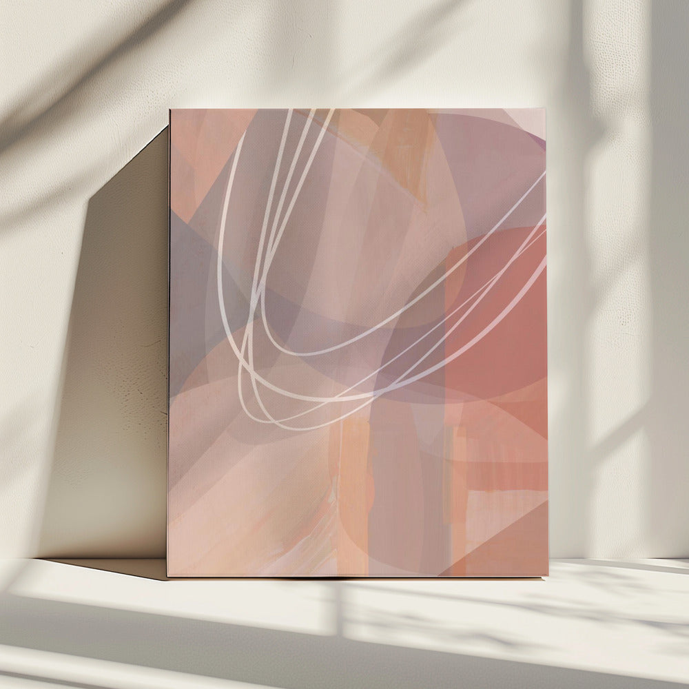 Plum Shapes 2 | Canvas