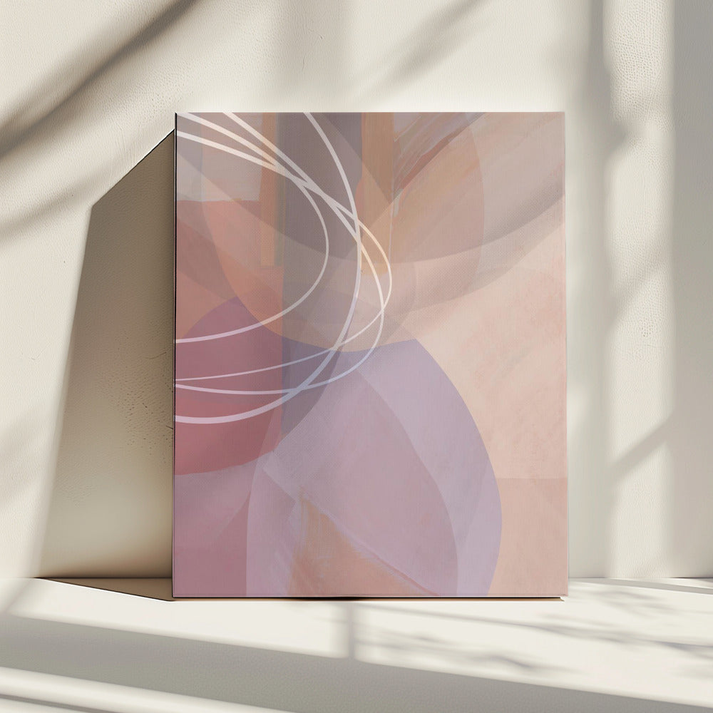 Plum Shapes 3 | Canvas