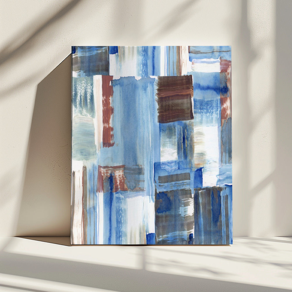 Icy Blue Abstract 2 | Canvas