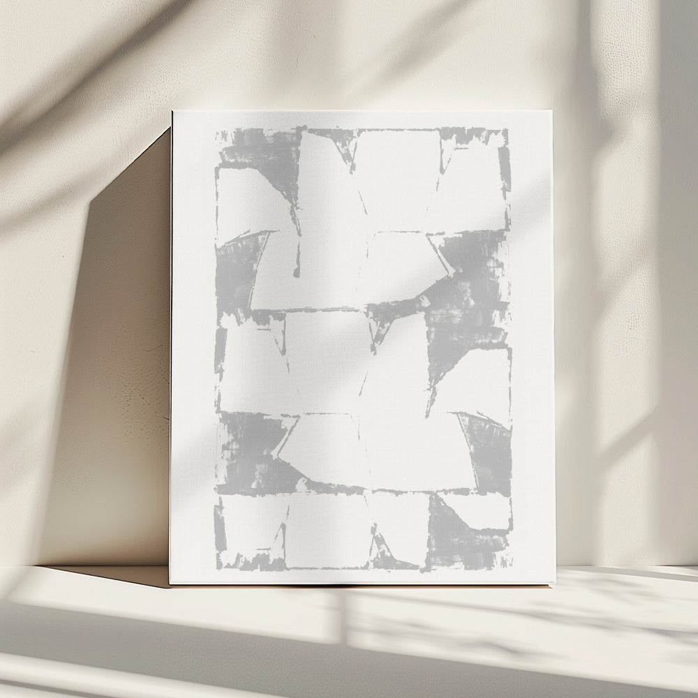Grey White On White 2 | Canvas