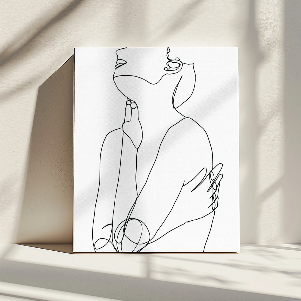 Line Drawing of Woman | Canvas