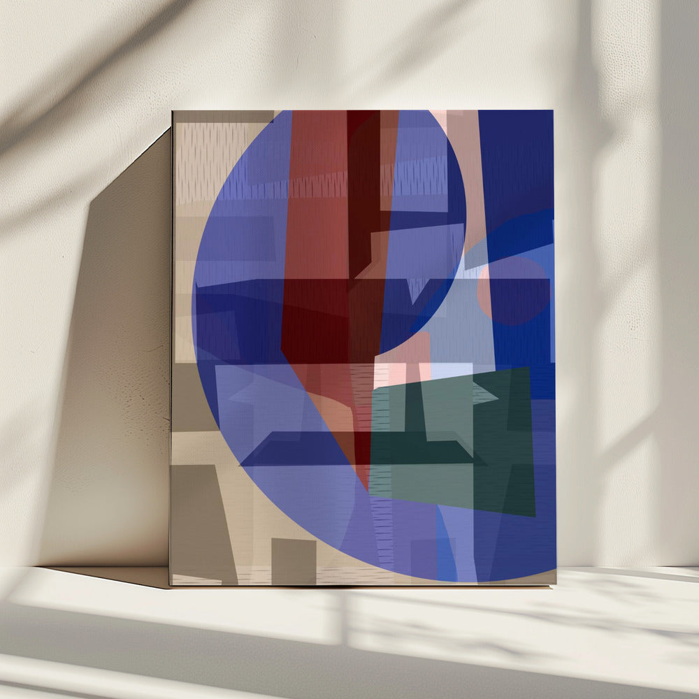 Brown Blue Woven 5 | Canvas