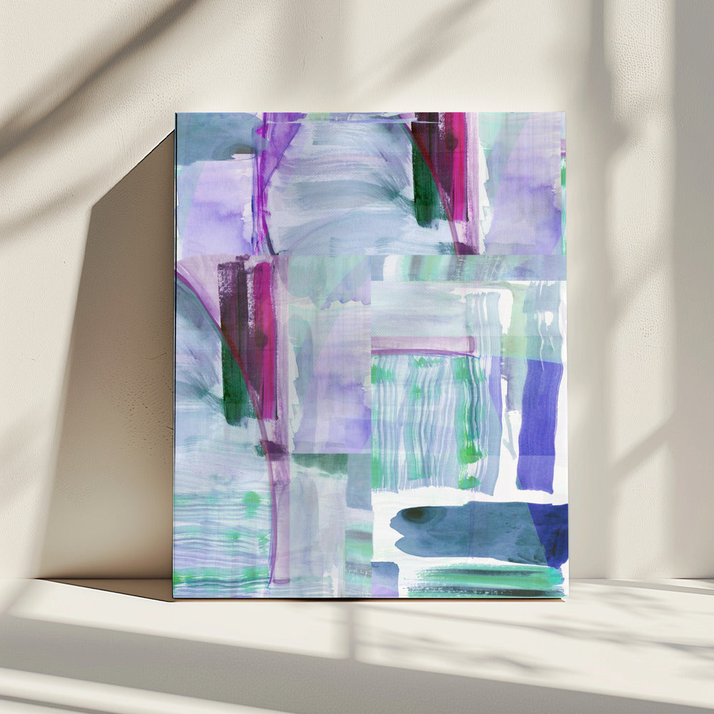 Plum Purple Lilac Abstract 1 | Canvas